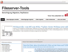 Tablet Screenshot of fileserver-tools.com